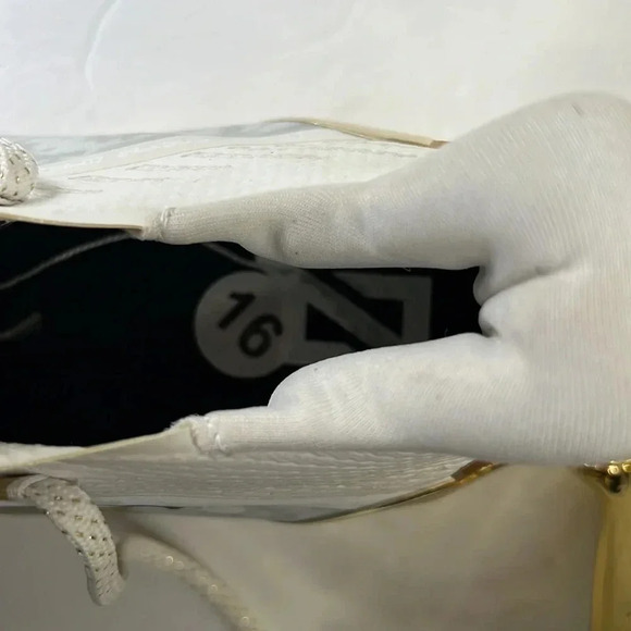 Adidas Adizero Young King football Cleats size 16 in white/gold - Picture 6 of 7